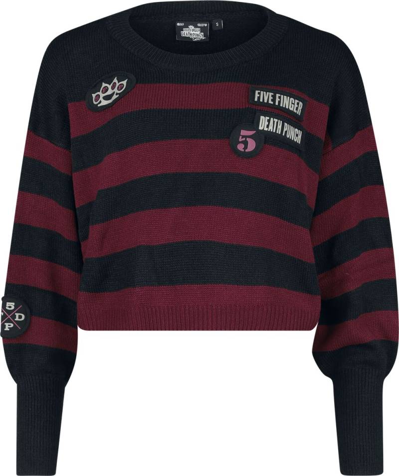 Five Finger Death Punch EMP Signature Collection Strickpullover schwarz rot in XXL von Five Finger Death Punch