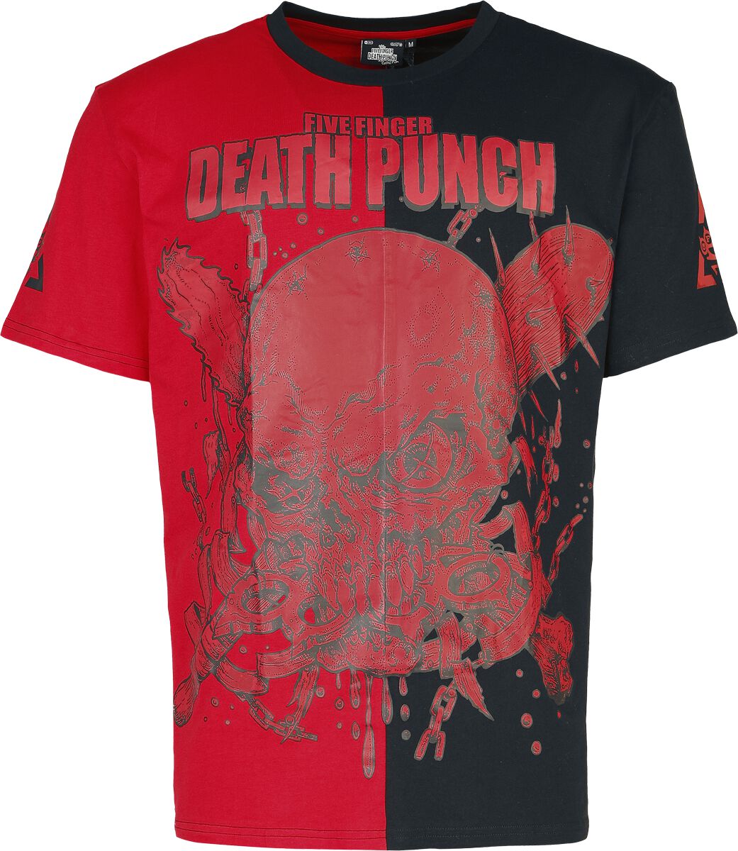 Five Finger Death Punch EMP Signature Collection T-Shirt rot schwarz in M von Five Finger Death Punch