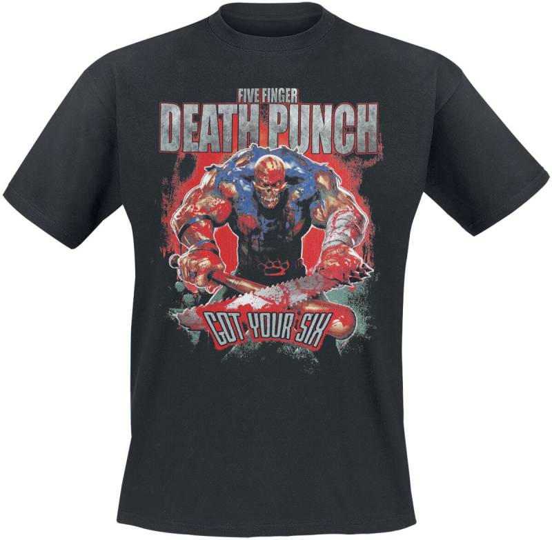 Five Finger Death Punch Got your six T-Shirt schwarz in L von Five Finger Death Punch