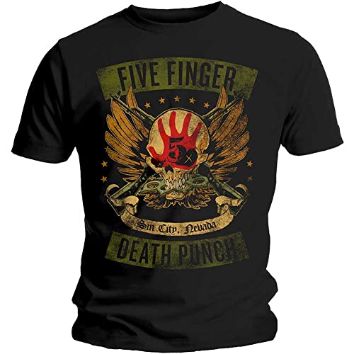 Five Finger Death Punch Herren T-Shirt Locked and Loaded schwarz von Rocksax