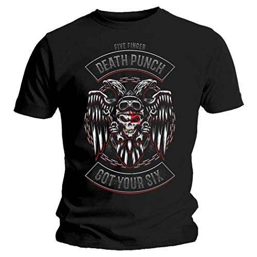 Five Finger Death Punch Herren T-Shirt Schwarz Schwarz Large Gr. XXL, Schwarz von Five Finger Death Punch