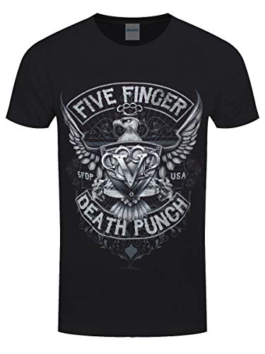 Five Finger Death Punch Herren T-Shirt Eagle Crest schwarz von Five Finger Death Punch