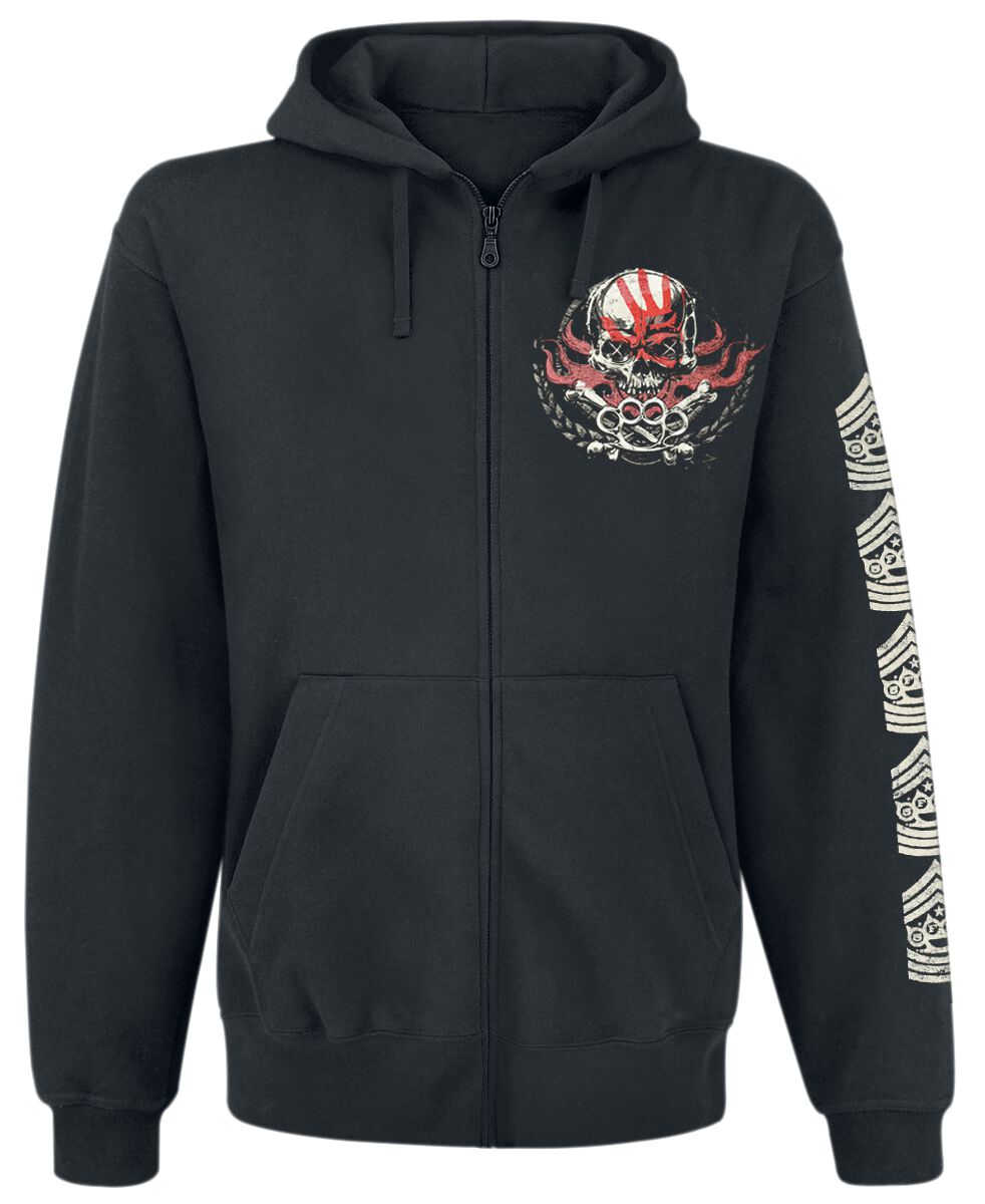 Five Finger Death Punch Kapuzenjacke - 100% Pure - S bis XXL - für Männer - Größe L - schwarz  - Lizenziertes Merchandise! von Five Finger Death Punch