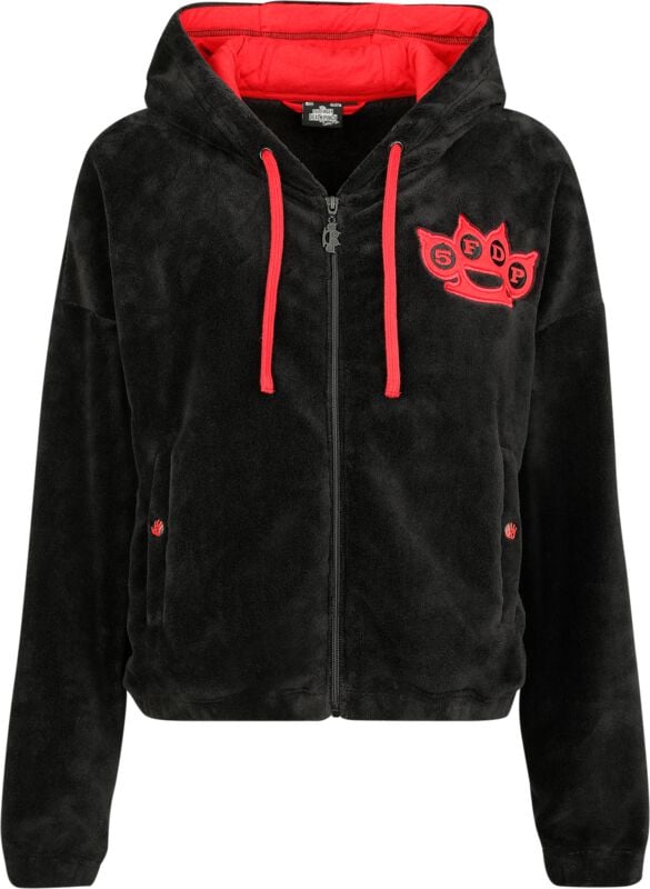 Five Finger Death Punch Kapuzenjacke - EMP Signature Collection - S bis XXL - für Damen - Größe XL - schwarz/rot  - EMP exklusives Merchandise! von Five Finger Death Punch