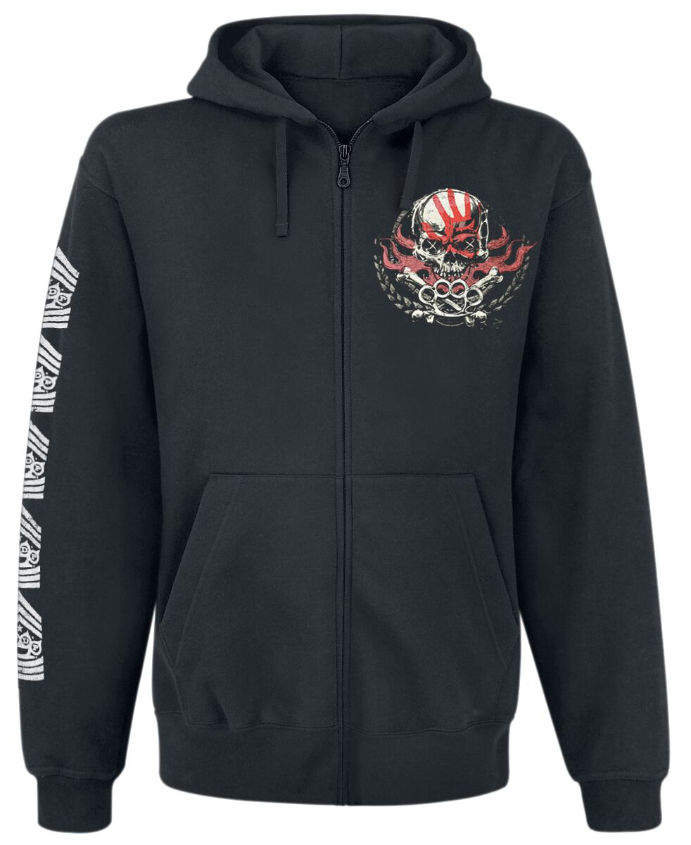 Five Finger Death Punch Kapuzenjacke - Grenade - S bis XXL - für Männer - Größe M - schwarz  - Lizenziertes Merchandise! von Five Finger Death Punch