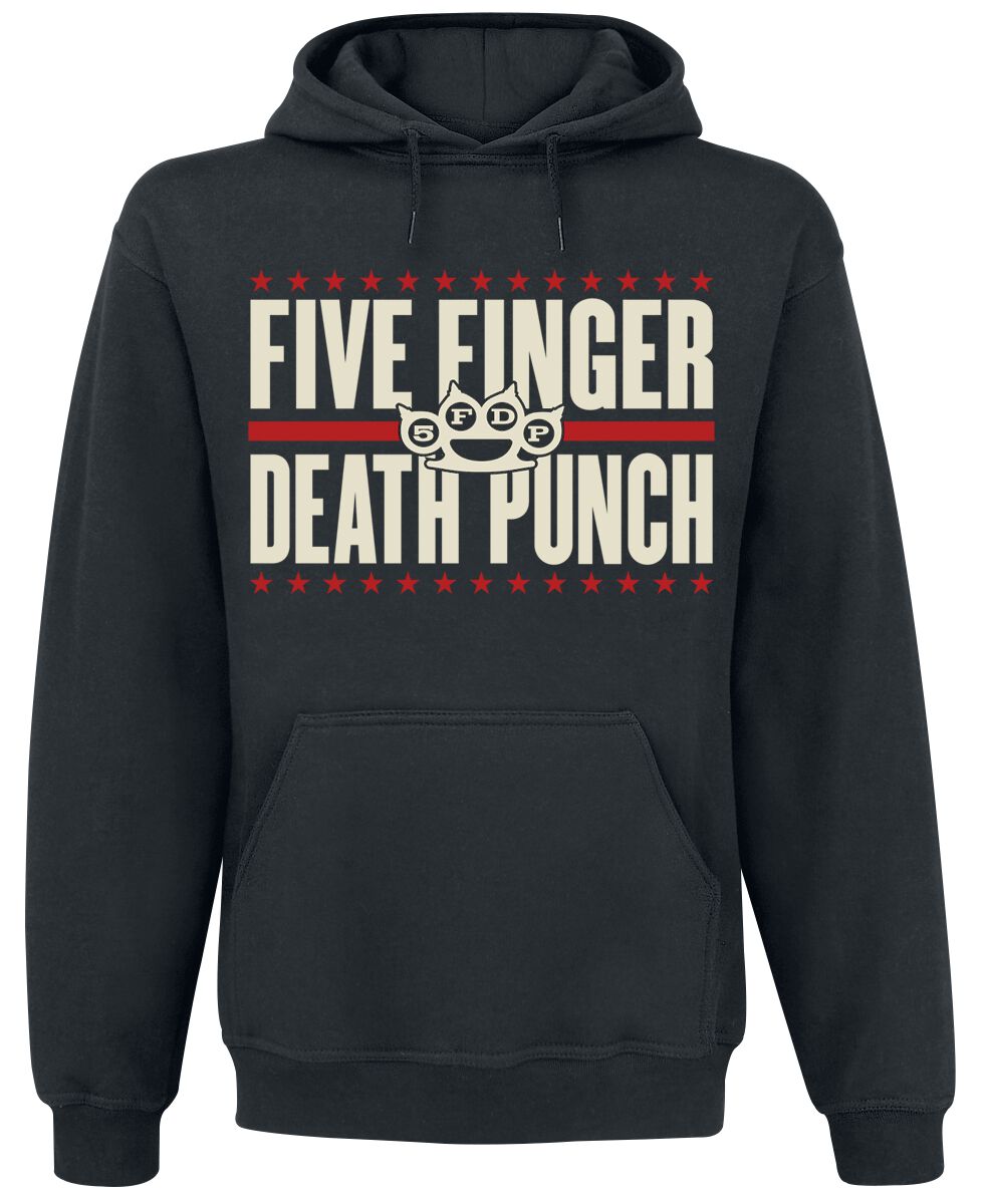 Five Finger Death Punch Kapuzenpullover - Punchagram - S bis XXL - für Männer - Größe L - schwarz  - Lizenziertes Merchandise! von Five Finger Death Punch