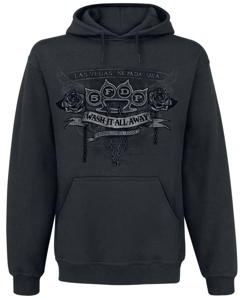 Five Finger Death Punch Kapuzenpullover - Wash It All Away - S bis L - für Männer - Größe S - schwarz  - EMP exklusives Merchandise! von Five Finger Death Punch