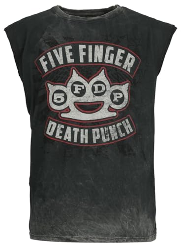 Five Finger Death Punch Logo Männer Tank-Top grau XL 100% Baumwolle Band-Merch, Bands von Five Finger Death Punch