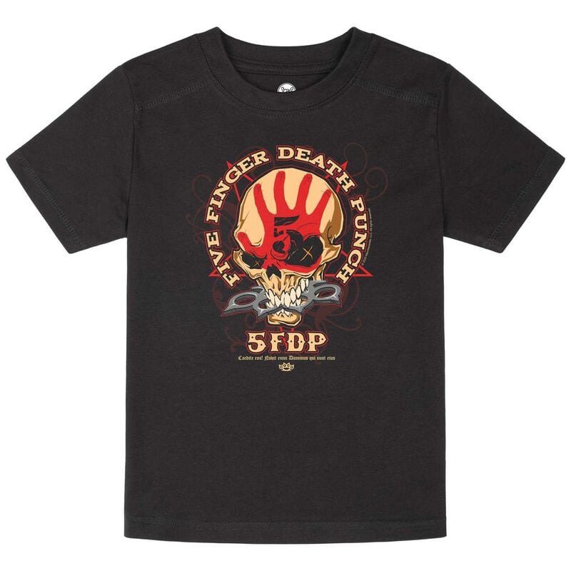 Five Finger Death Punch Metal-Kids - Knucklehead Kids T-Shirt schwarz in 116 von Five Finger Death Punch
