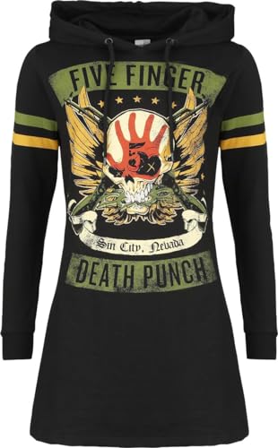 Five Finger Death Punch Punchagram Frauen Mittellanges Kleid schwarz XL von Five Finger Death Punch