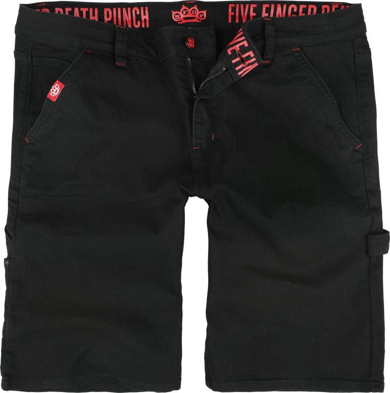 Five Finger Death Punch Short - EMP Signature Collection - 31 bis 32 - für Männer - Größe 31 - schwarz  - EMP exklusives Merchandise! von Five Finger Death Punch