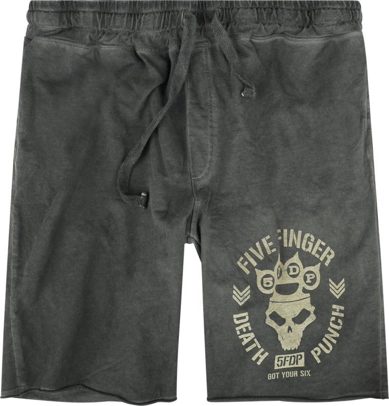 Five Finger Death Punch Short - Logo - S bis XL - für Männer - Größe L - grau  - EMP exklusives Merchandise! von Five Finger Death Punch