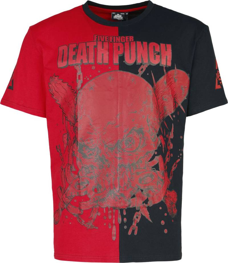 Five Finger Death Punch T-Shirt - EMP Signature Collection - M bis 3XL - für Männer - Größe 3XL - rot/schwarz  - EMP exklusives Merchandise! von Five Finger Death Punch