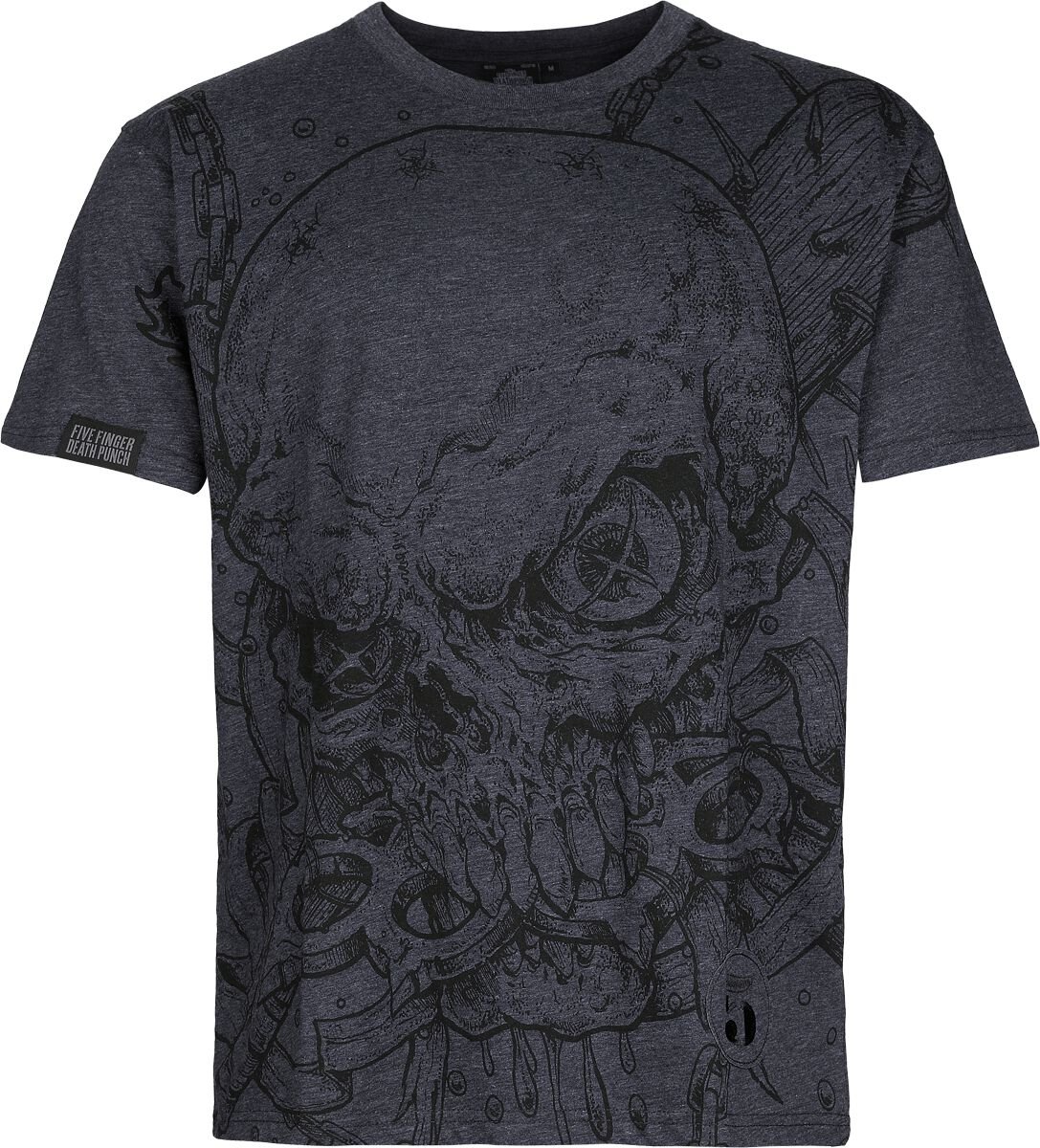 Five Finger Death Punch T-Shirt - EMP Signature Collection - S bis 3XL - für Männer - Größe S - grau  - EMP exklusives Merchandise! von Five Finger Death Punch