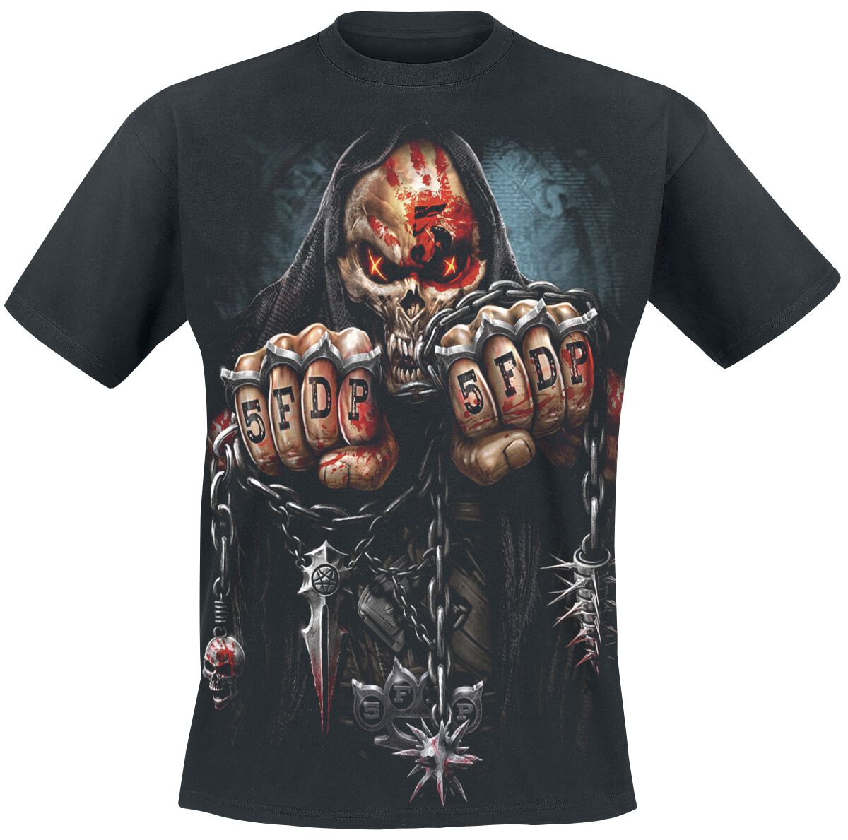 Five Finger Death Punch T-Shirt - Game Over - M bis 4XL - für Männer - Größe XXL - schwarz  - EMP exklusives Merchandise! von Five Finger Death Punch