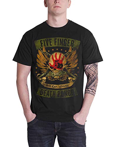 Five Finger Death Punch T Shirt Locked & Loaded Band Logo offiziell Herren von Five Finger Death Punch