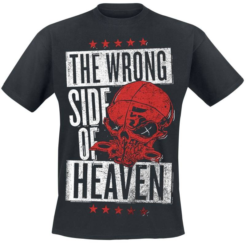 Five Finger Death Punch T-Shirt - The Wrong Side Of Heaven - The Righteous Side Of Hell - S bis XXL - für Männer - Größe XXL - schwarz  - Lizenziertes von Five Finger Death Punch