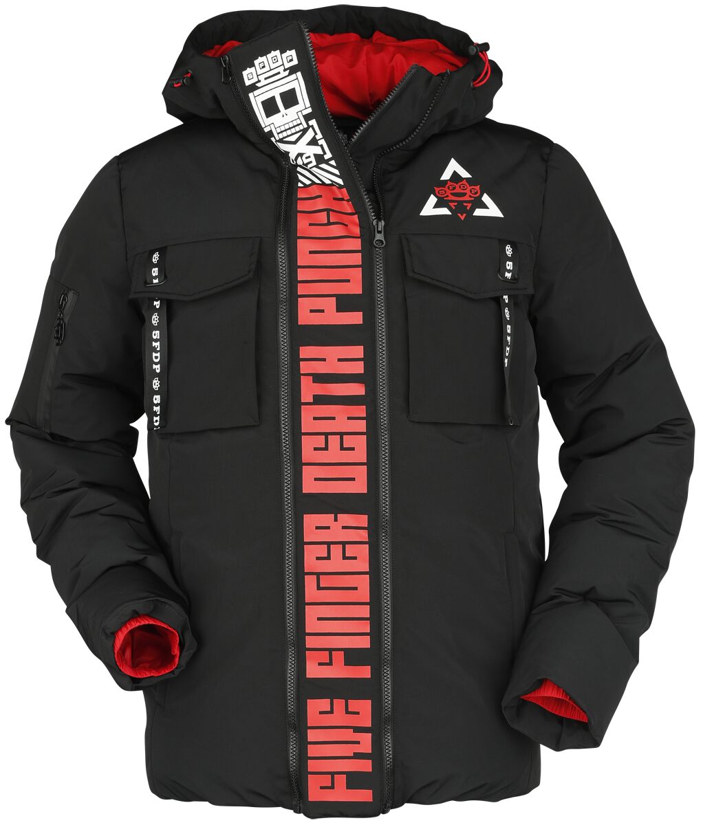 Five Finger Death Punch Winterjacke - EMP Signature Collection - S bis XXL - für Männer - Größe L - schwarz  - EMP exklusives Merchandise! von Five Finger Death Punch