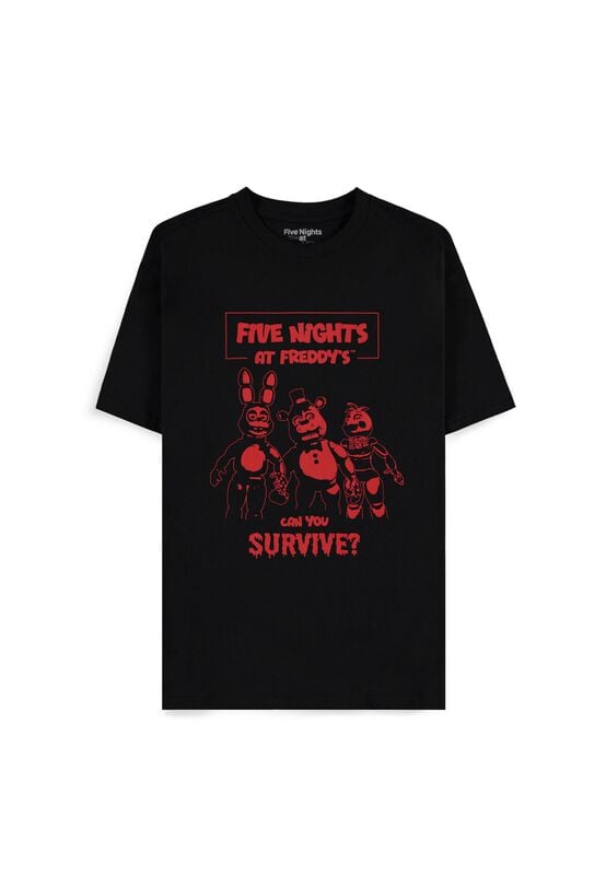 Five Nights At Freddy's - Gaming T-Shirt - Can You Survive - S bis XXL - für Männer - Größe XXL - schwarz von Five Nights At Freddy's