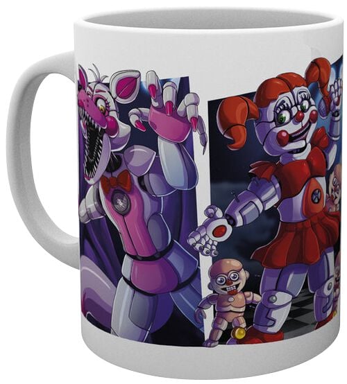 Five Nights At Freddy's Sisters Tasse multicolor von Five Nights At Freddy's