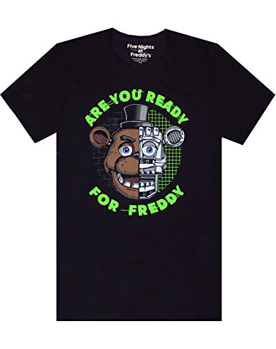 Five Nights at Freddy's FNAF Bist du bereit für Freddy Boys schwarzes T-Shirt 9-10 Jahre von Five Nights at Freddy's