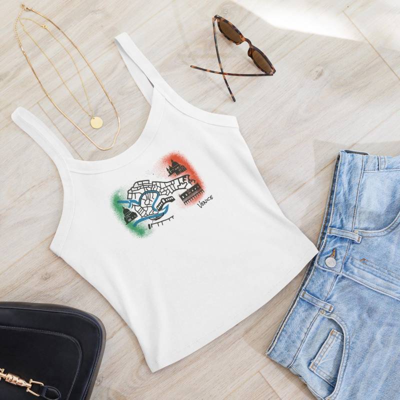 Damen Tanktop Mit Feiner Rippstruktur - Venedig von FiveCreationsStudio