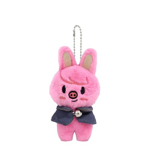 FiveMileBro Stray Kids SKZOO Plüschpuppe 12cm 'Magic School' Schlüsselanhänger & Rucksackanhänger - Niedliches SKZOO Kuscheltier Sammlerstück (pig) von FiveMileBro