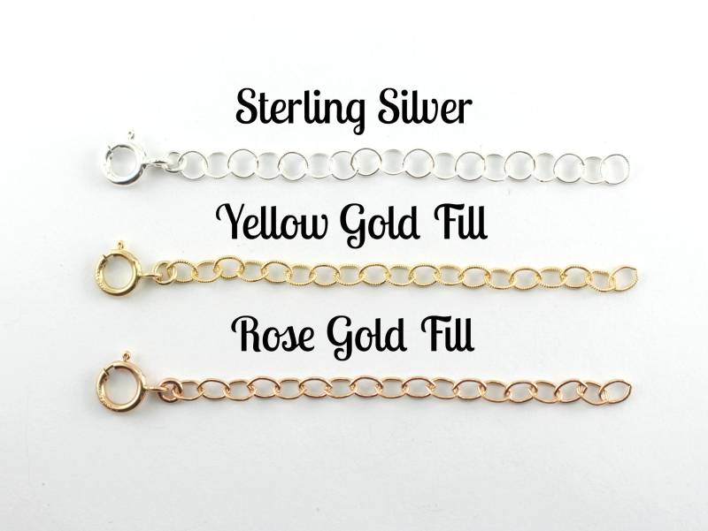 Verstellbare Clip-On-Kette Mit Verlängerungskettchen, 925 Sterling Silber, 14K Gelbgold Fill, Rosegold Fill Verstellbare Clip-On-Kette Mit Verlängerungskettchen, 925 Sterling Silber, 14K Gelbgold Fill, Rosegold Fill von FiveOfMine