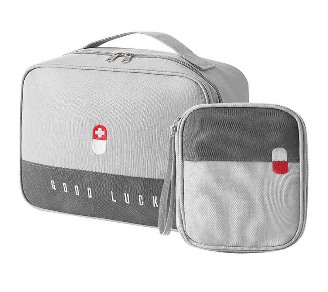 Fivejoy Arzttasche Erste-Hilfe-Koffer Medizinische Notfalltasche, 2stk Medikament Tasche (1-tlg), Große Kapazität Medizinische Tragbar Medikamententasche von Fivejoy