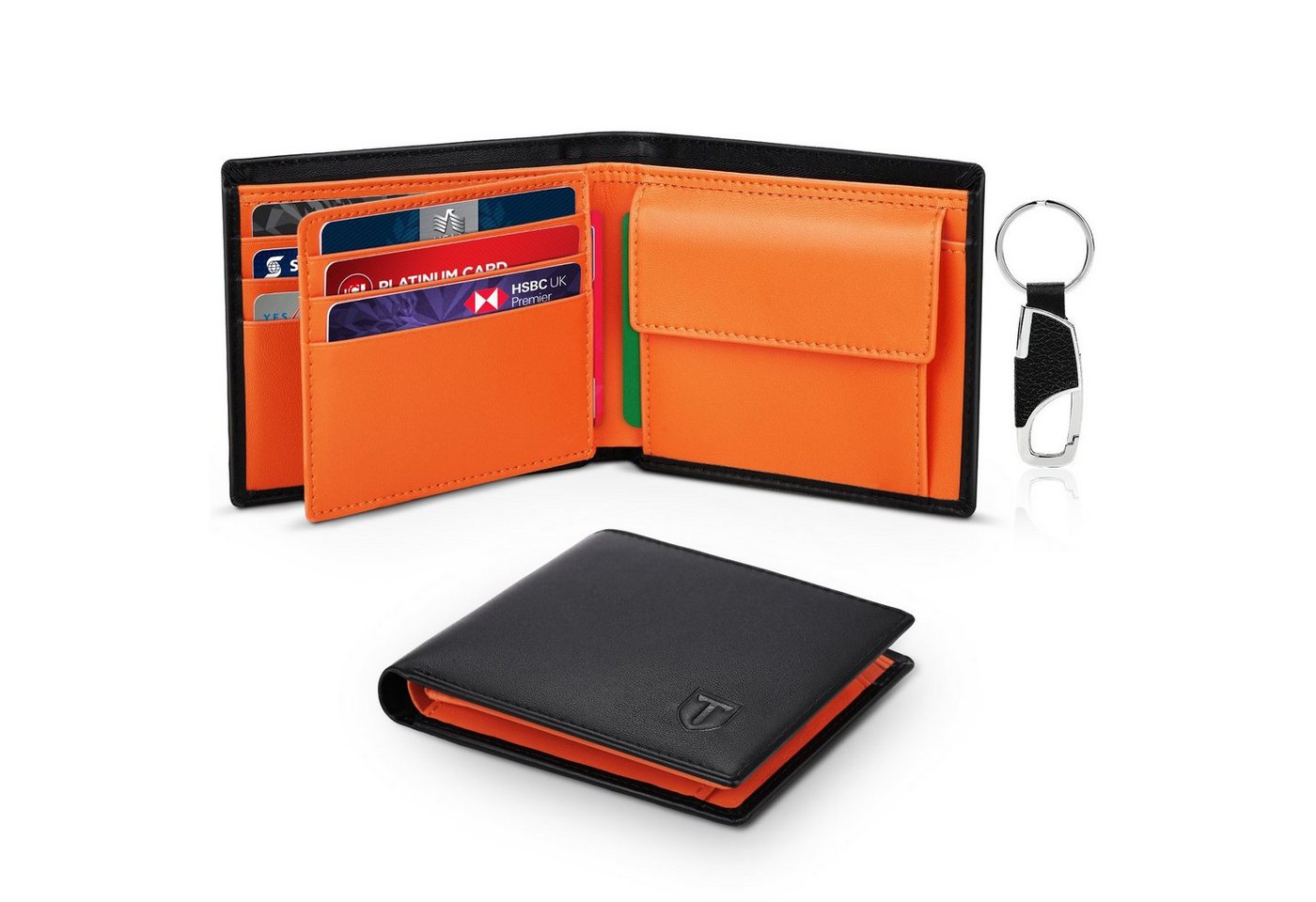 TEEHON Geldbörse Geldbörsen Herren aus Echtem Leder RFID-Schutz, Ein elegantes Portemonnaie mit RFID-Schutz von TEEHON