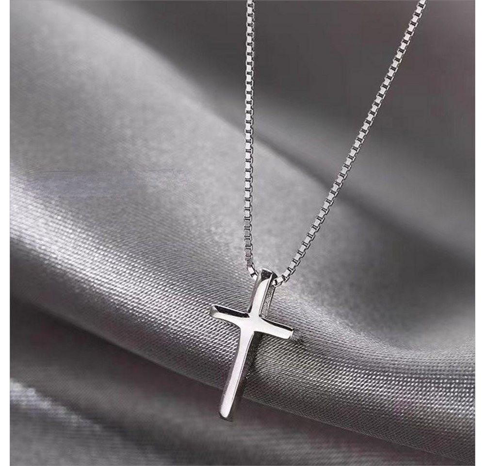 Fivejoy Kreuzkette Frauen Kreuz Halskette (1-tlg), Kann zu Ihrem Lieblingsoutfit getragen werden von Fivejoy