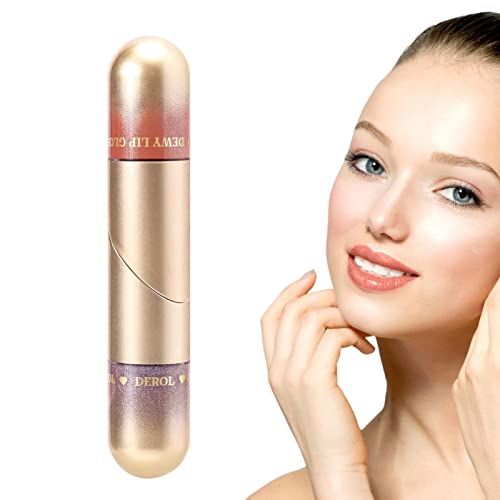 Lipgloss-Stick | Schimmerndes 2-in-1-Make-up-Set mit flüssigem Lippenstift,Hydratisierte und voller aussehende Lippen, langanhaltender Sweet Lip GlazeWaterproof Lip Gloss Kit Fivetoo von Fivetoo