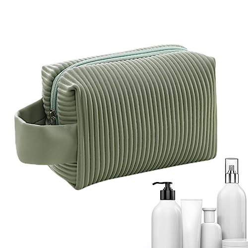 Make-up-Tasche | Reise-Organizer für Damen – tragbarer, wasserdichter Make-up-Organizer mit großer Kapazität für Hautpflege, Toilettenartikel, Damen, Mädchen Fivetoo, grün, S von Fivetoo