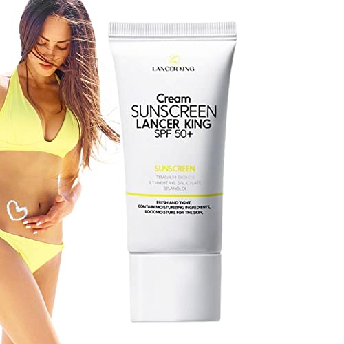 Sonnencreme LSF 50 - Sichere, natürliche Sonnencreme für Männer und Frauen,60 ml geruchloser und ölfreier Sonnenschutz für die meisten Hauttypen und Hauttöne Fivetoo von Fivetoo