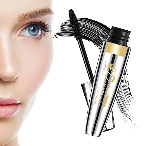 Wasserfeste Wimperntusche,Keine verschmierende Mascara - Wasser- und schweißfeste Formel, Mascara mit großem Bürstenkopf und Filament-Technologie für Party, Alltag, Pendeln Fivetoo von Fivetoo