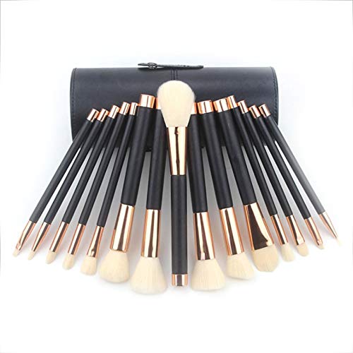 Fivetwofive 15 Stück Make-Up Pinsel Set Professionelle Lidschatten Foundation Puder Eyeliner Wimpern Make-Up Pinsel mit Zylinder von Fivetwofive