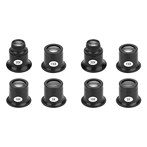 Fivetwofive 8 STÜCKE Lupe Vergrößern Brillen Lupen Set 5X 10X 15X 20X Uhr Reparatur Lupe Lupe Set Lupe Vergrößern für Uhren Schmuck Fivetwofive 8 STÜCKE Lupe Vergrößern Brillen Lupen Set 5X 10X 15X 20X Uhr Reparatur Lupe Lupe Set Lupe Vergrößern für Uhren Schmuck von Fivetwofive