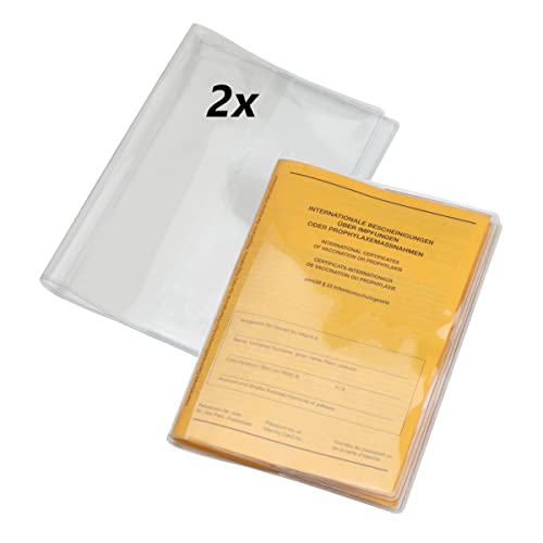 2 x Impfpass Hülle, für den aktuellen Impfausweis ca. 10 x 13,5 cm, Top Qualität, transparent 2 x Impfpass Hülle, für den aktuellen Impfausweis ca. 10 x 13,5 cm, Top Qualität, transparent von FixLip