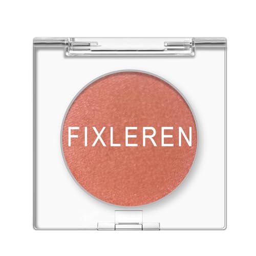 Fixleren Single Blasse Orange Lidschatten，Matte Eyeshadow，Metallic Langanhaltende holografische Multichrome Lidschatten,Bühnen-/Party-Make-up.(Orange-M14) von Fixleren