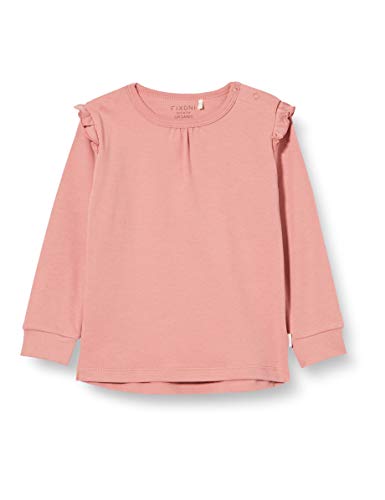 FIXONI Baby-Mädchen Blouse Long Sleve-Girls Bluse, Dusty Rose, 92 von Fixoni