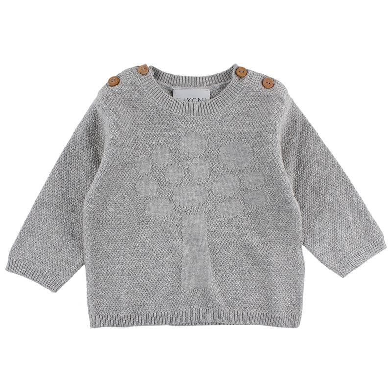 Fixoni Pullover grau Strick von Fixoni