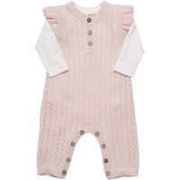 Pippi Set Body & Knit Romper Magano Calcite von Fixoni