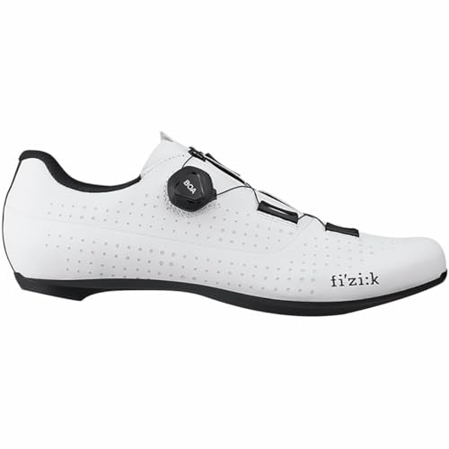 Fizik Herren Tempo Overcurve R4, All-Round Road Cycling Shoes Fahrradschuhe, weiß/schwarz, 46.5 EU von Fizik