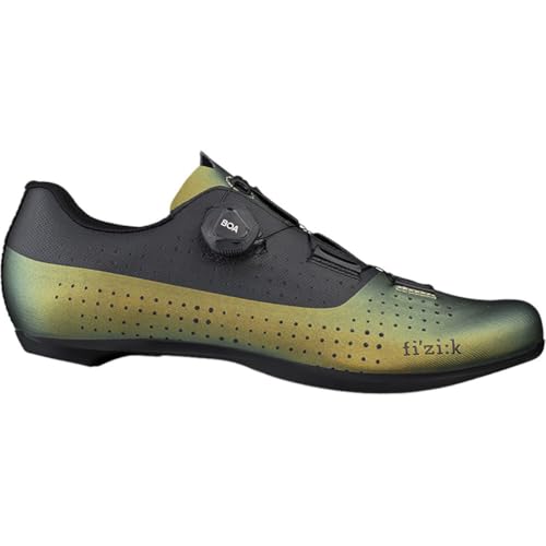 Fizik Herren R4 Overcurves Fahrradschuhe, Iridescent Green Black, 46.5 EU von Fizik