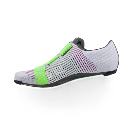 Fizik Herren Vento Powerstrap Aeroweave Leichte Ultra Atmungsaktive Rennradschuhe, Violett/Grün, 6-6.5 von Fizik
