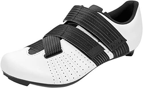 Fizik R5 Tempo Powerstrap Clip-in Fahrradschuhe, Weiß/Schwarz, 44.5 EU von Fizik