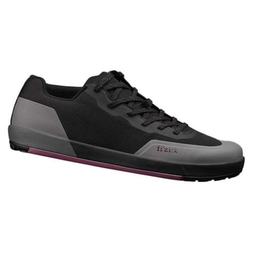 Fizik Unisex Gravita Versor Flach Fahrradschuhe, schwarz/lila von Fizik