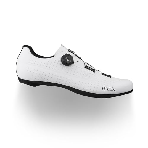 Fizik Unisex R4 Tempo Overcurve Fahrradschuhe, weiß/schwarz von Fizik