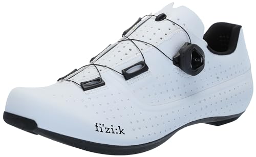 Fizik Unisex R4 Tempo Overcurve Fahrradschuhe, weiß/schwarz von Fizik