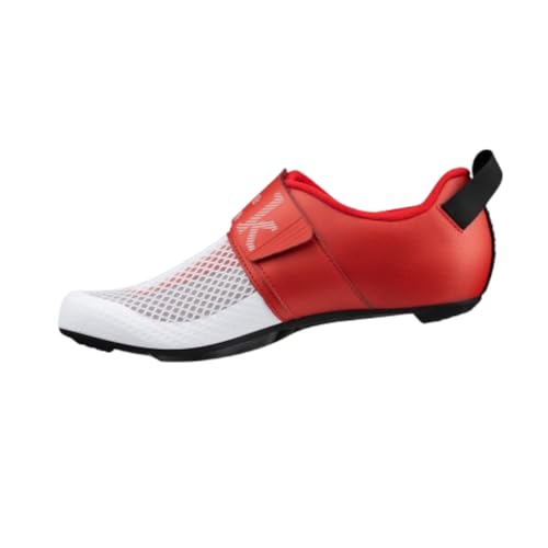 Fizik Unisex Transiro Hydra, Innovative Triathlon-Schuhe Wanderschuh, White/Metallic Red, 39.5 EU von Fizik